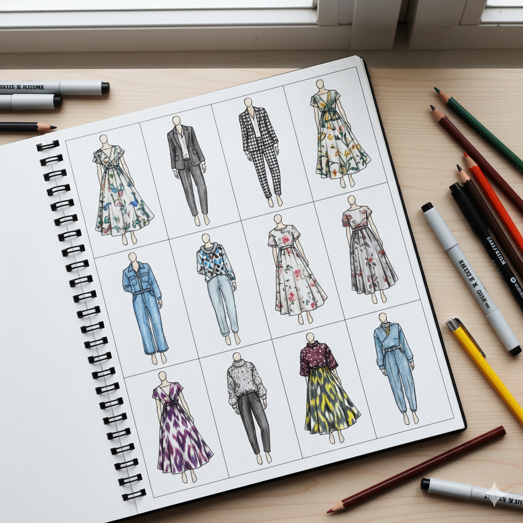 sketch outfits for beginners